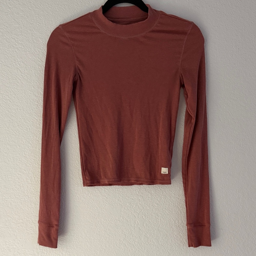 Vuori Long Sleeve Dusty Pink Top, XS